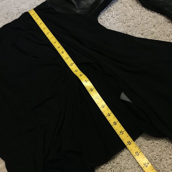 Danier Genuine Leather Sleeve Open Waterfall Handkerchief Cardigan - Picture 14 of 16